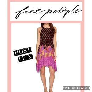 NWT Free People Purple Rendezvous Dress, XS